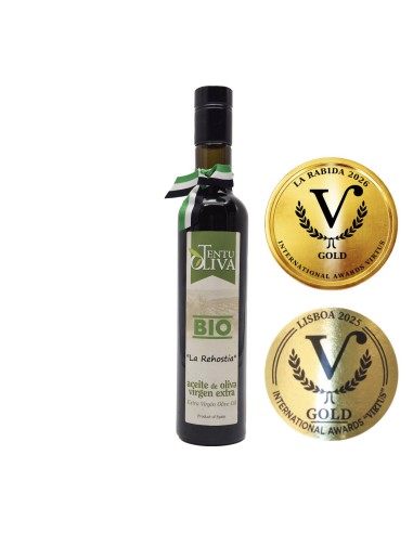 "la rehostia" Huile primée aux Virtus International Awards en 2025 et 2026.